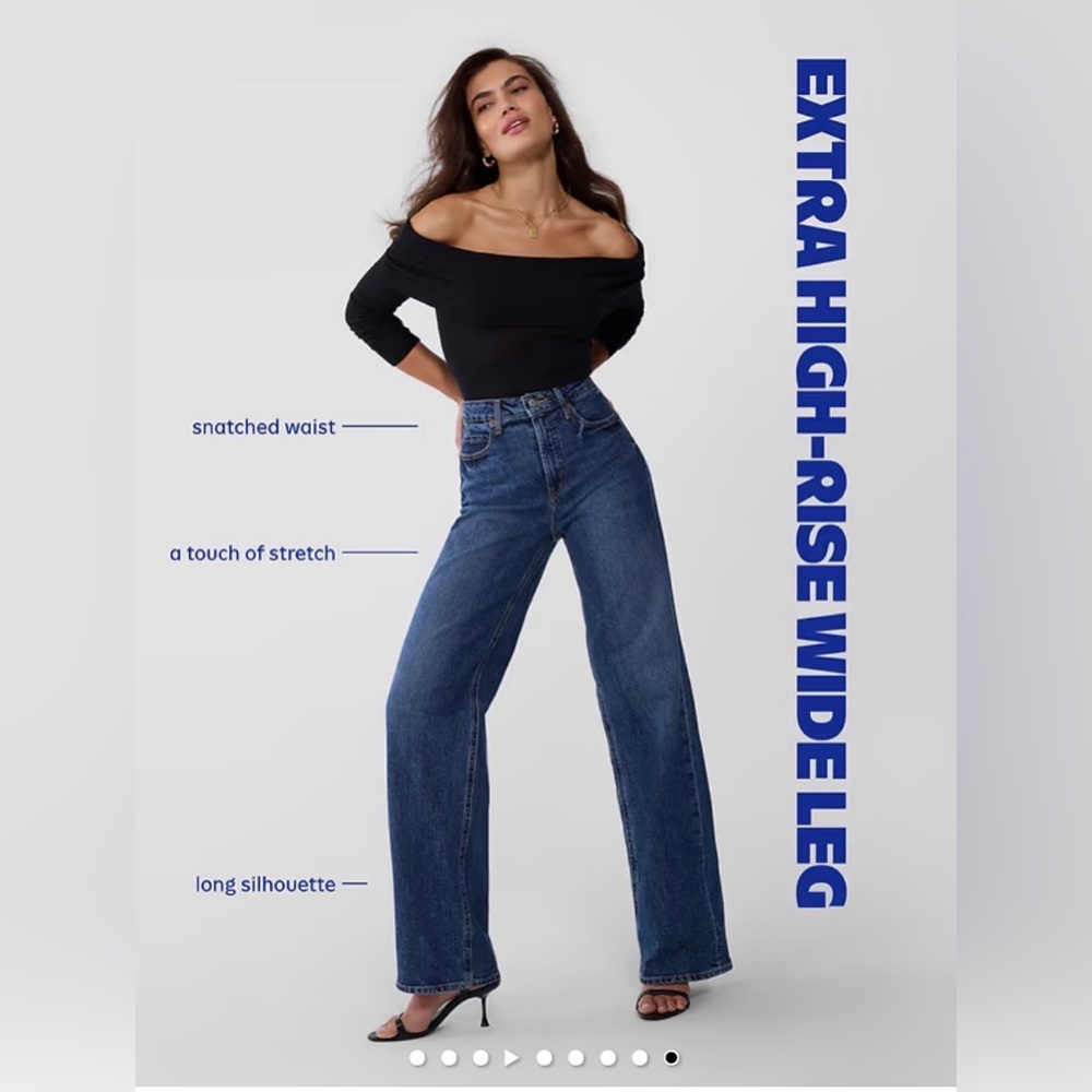 Old Navy Extra High-Waisted Wide-Leg Jeans